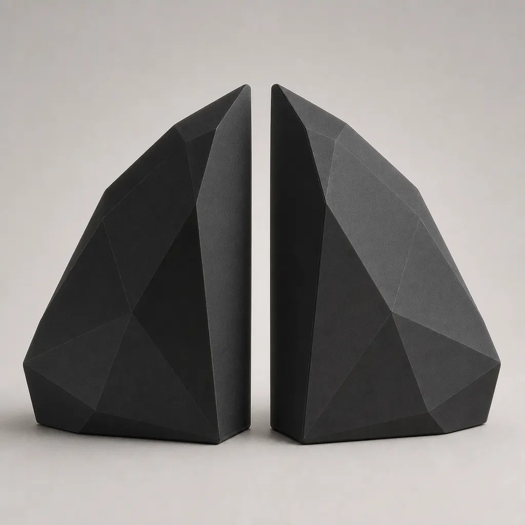 Faceted Geometric Bookends