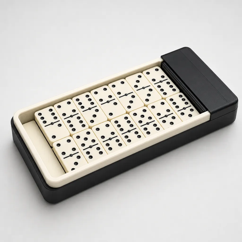 Domino Set with Sliding Case